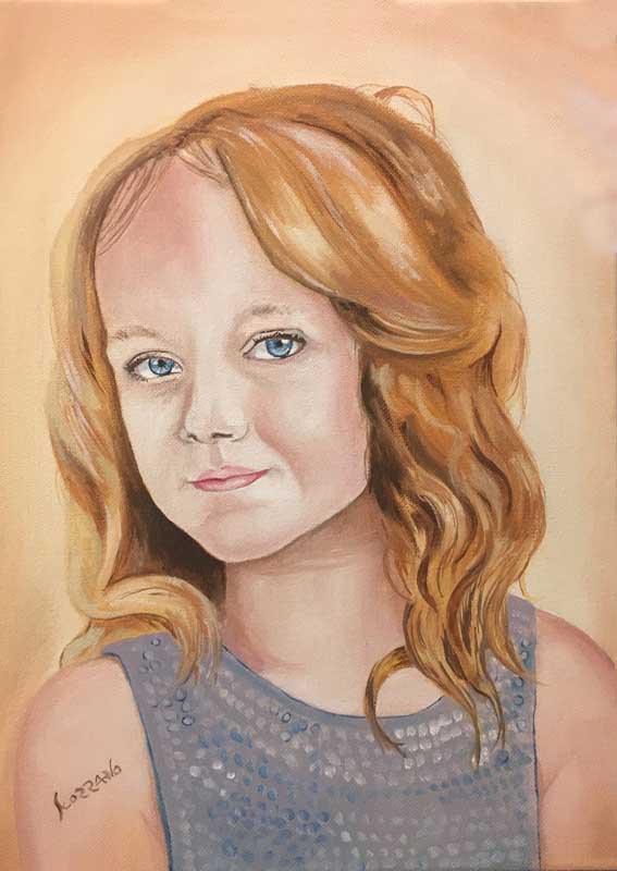 Tableau d'une petite fille